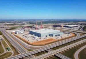 Aerial view of the newly acquired industrial property in Hebron, Kentucky