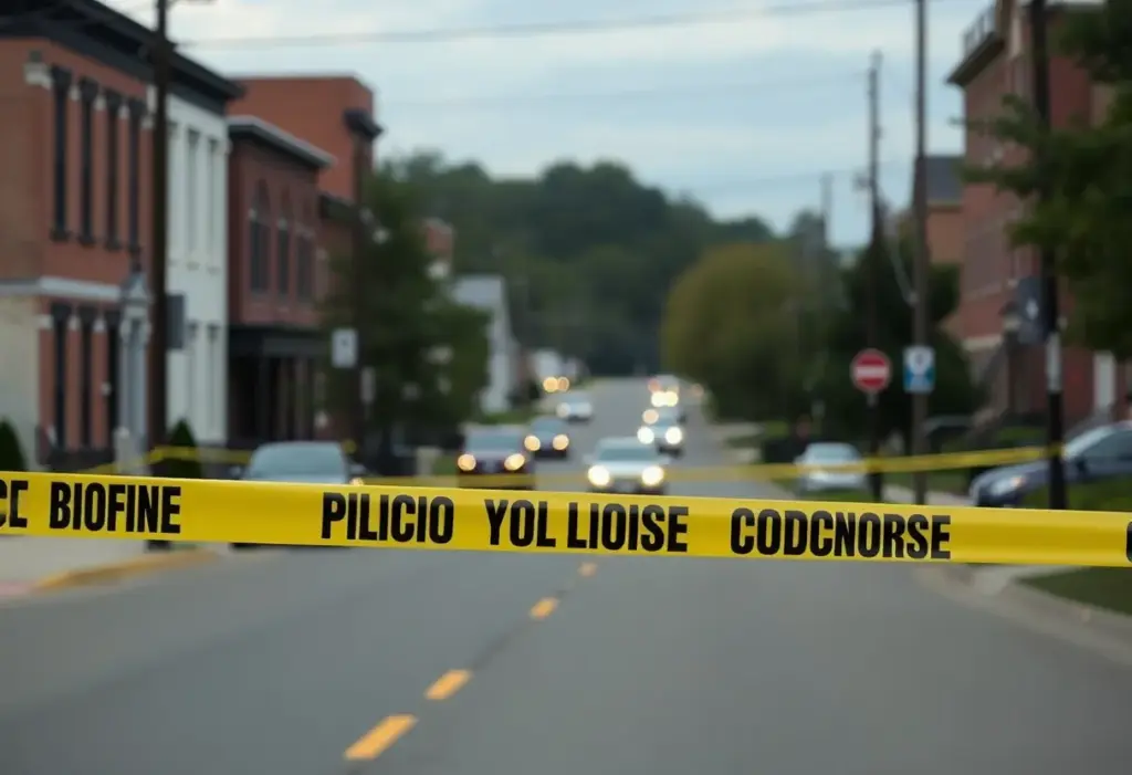Police investigation scene at Hedgewood Court in Lexington, KY.