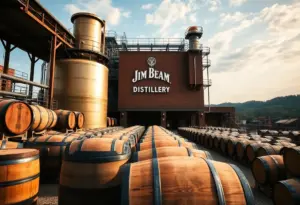 Jim Beam distillery during renovation