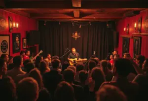 Band performing at John Prine tribute concert in Lexington