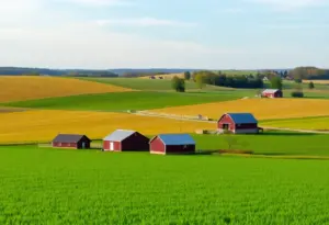 Scenic view of Kentucky agricultural fields