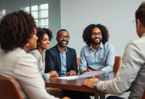 Business owners discussing health insurance concerns in Kentucky