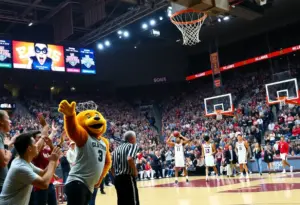 Kentucky Wildcats players celebrating after a victory over Indiana Hoosiers