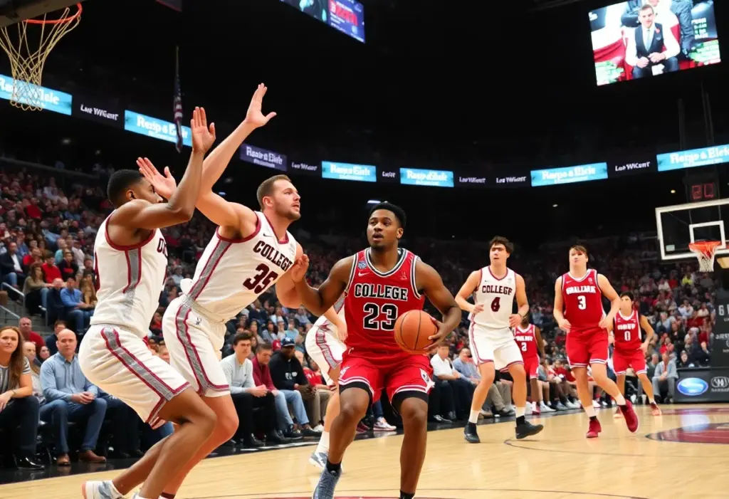 Kentucky Wildcats players in action during their game against NC Central