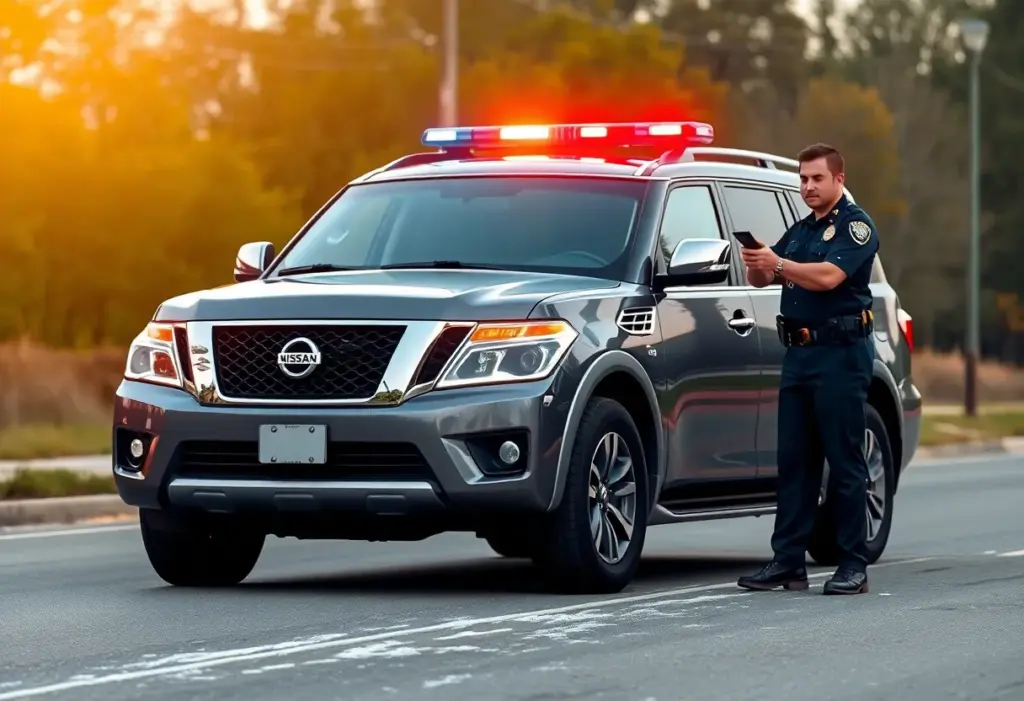 Gray Nissan Armada involved in police chase in Laurel County