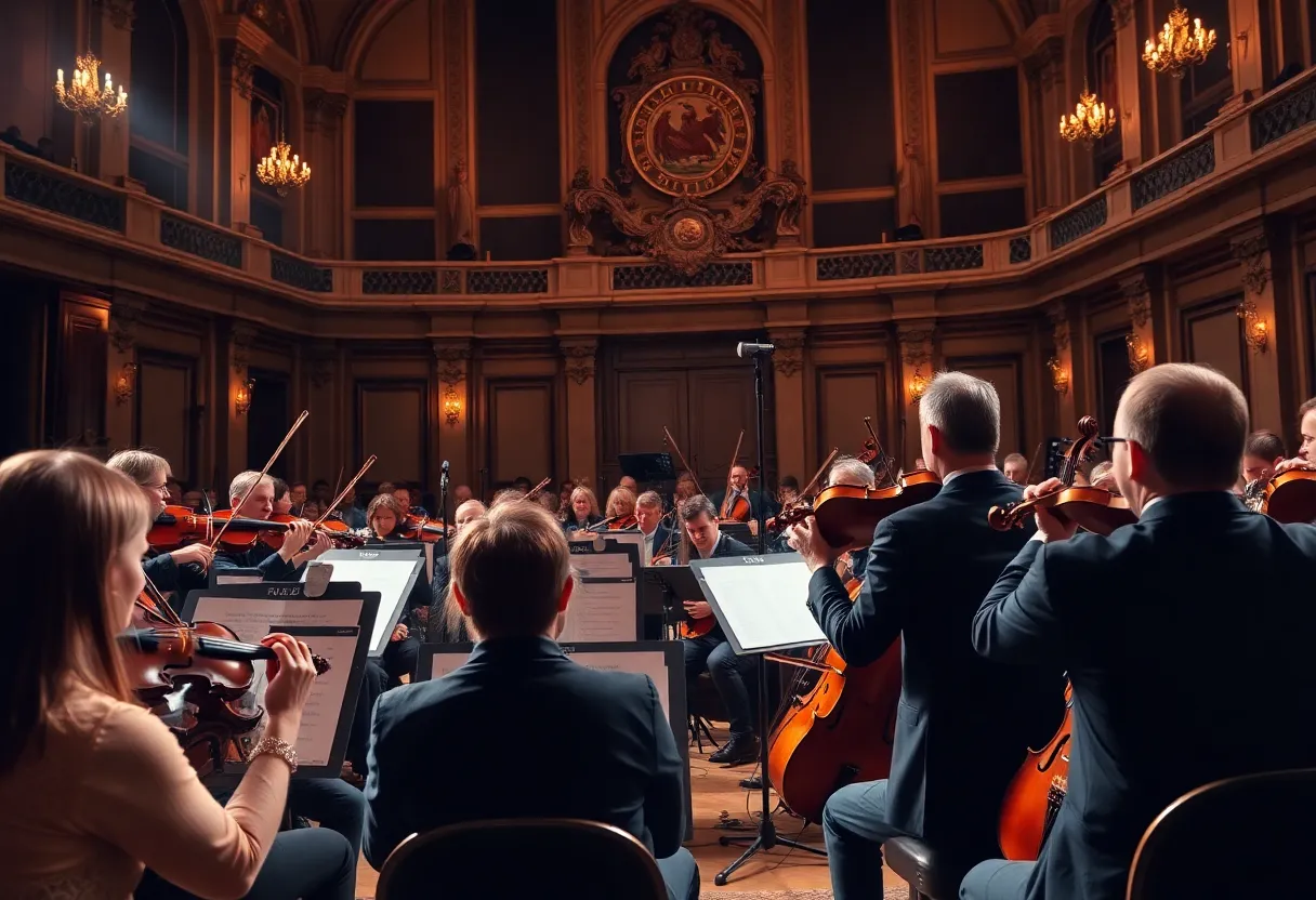 Orchestra performing at Lexington Opera House