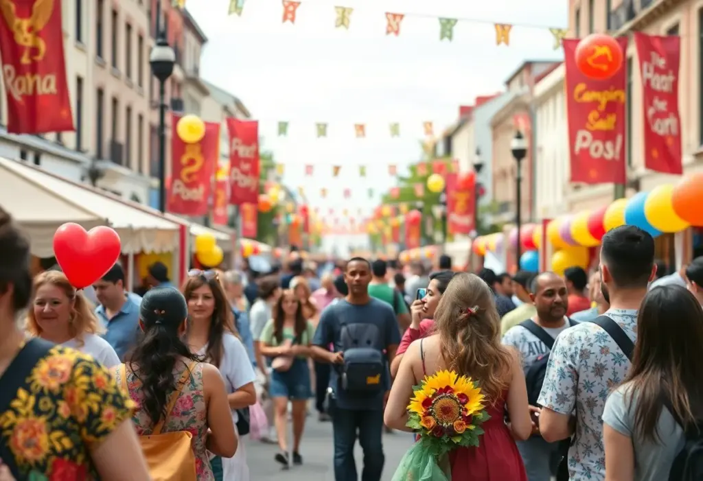 Community members celebrating Lexington's 250th anniversary with various events and activities.