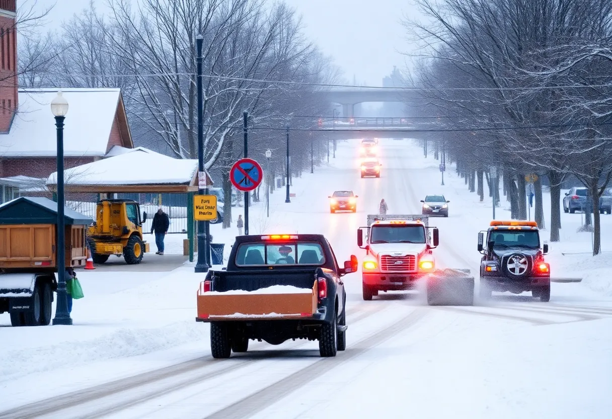Lexington, KY winter weather safety measures with a warming center.