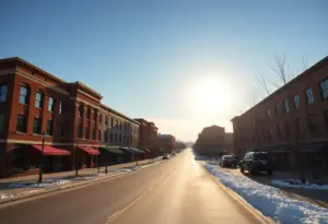 Lexington, Kentucky landscape with no snow during Christmas