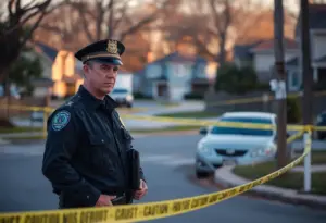 Lexington police investigate a crime scene