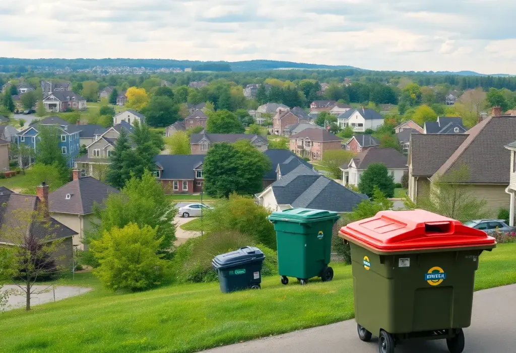 Image depicting waste collection carts in Lexington, Kentucky