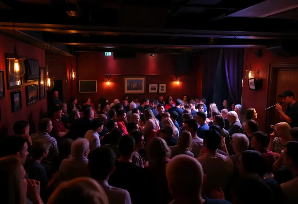 Audience enjoying live music performance at The Fox Den