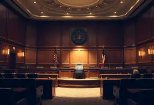 Empty London City Council chamber highlighting political tension