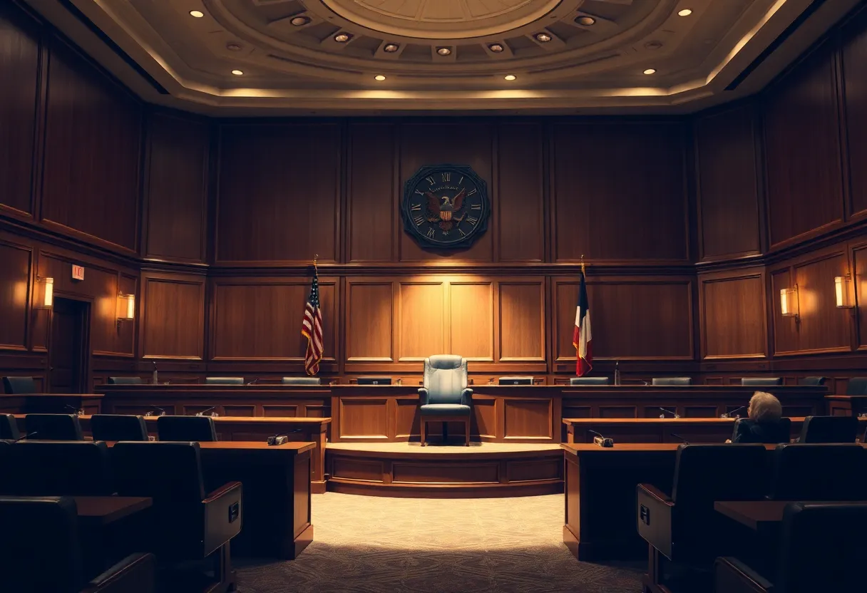 Empty London City Council chamber highlighting political tension