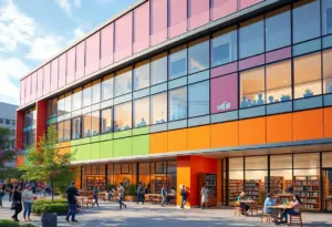 Exterior view of the Marksbury Family Branch of the Lexington Public Library