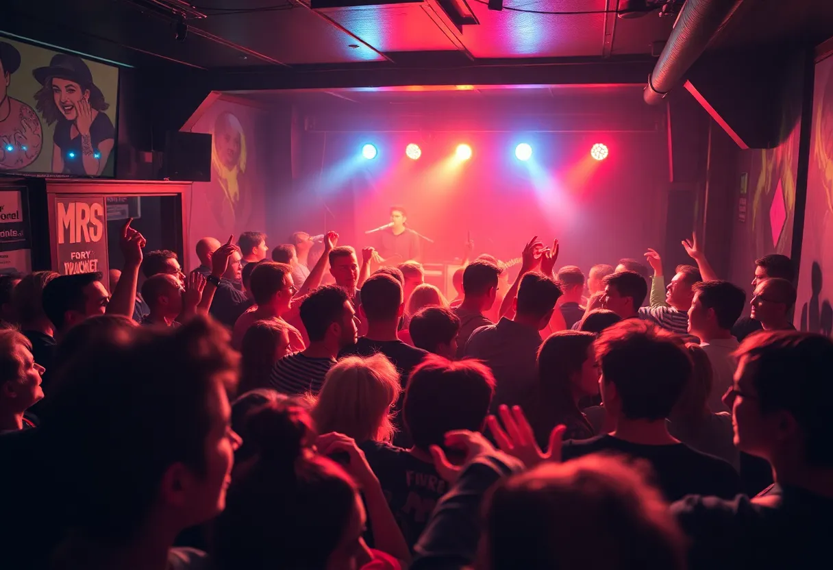 Crowd at a charity concert in Newport, Kentucky