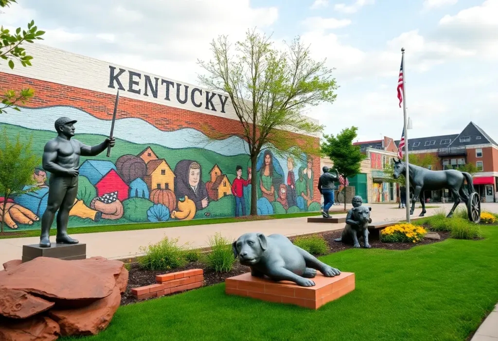 Community art project representing Kentucky's history
