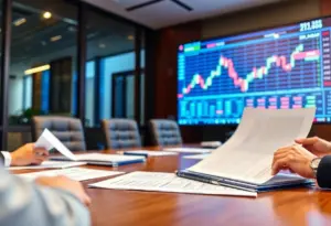 Corporate meeting discussing share repurchase strategy