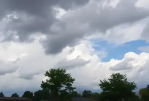 Scenic view of Lexington, KY before strong winds arrive.