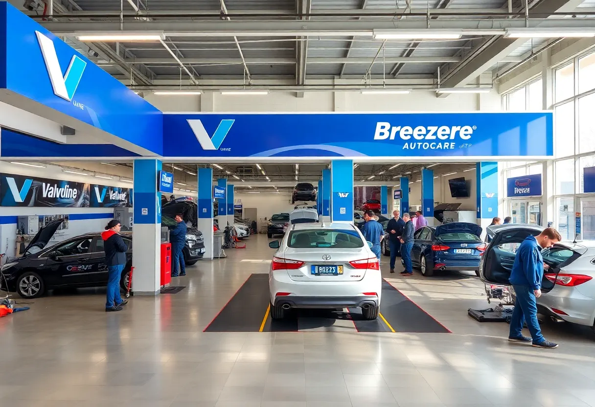 Valvoline automotive service center after acquiring Breeze Autocare