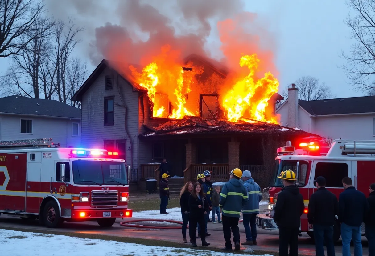 Destroyed home in Masterson Station after a fire