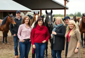 Professionals celebrating the new board members of the Kentucky Horse Council