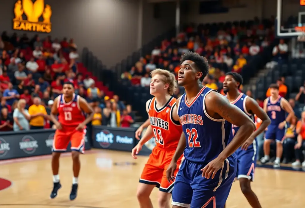 Kentucky Wildcats basketball team competing against Florida Gators