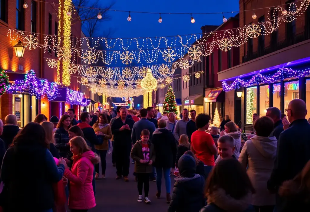 Families and friends celebrating New Year's Eve in Lexington.