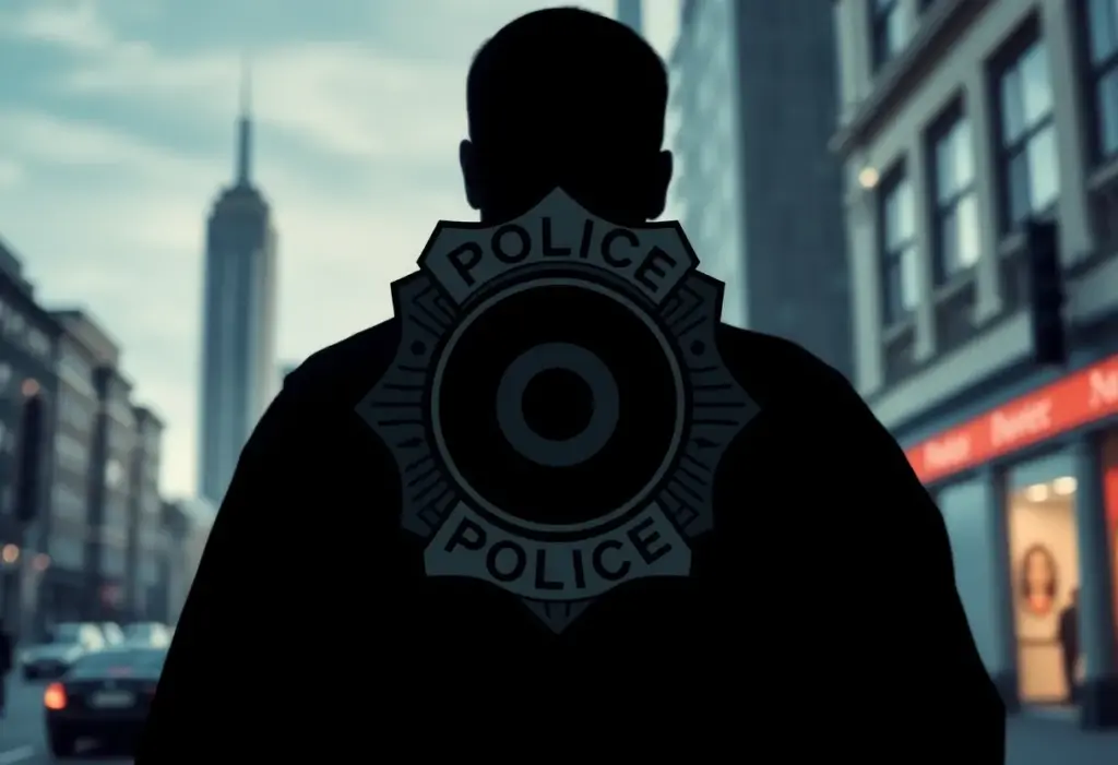 Police badge representing a police investigation