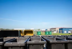 An empty waste management facility in Lexington, Kentucky