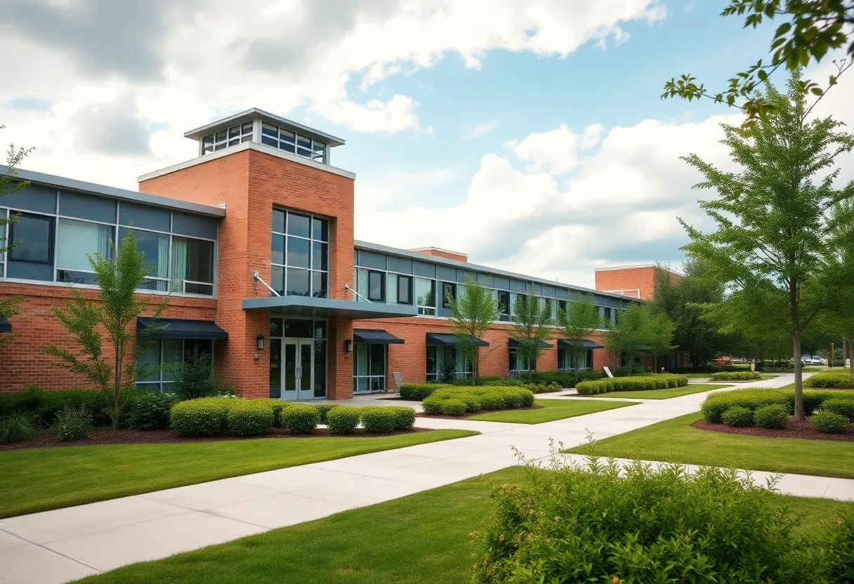 Exterior view of Scott County Detention Center