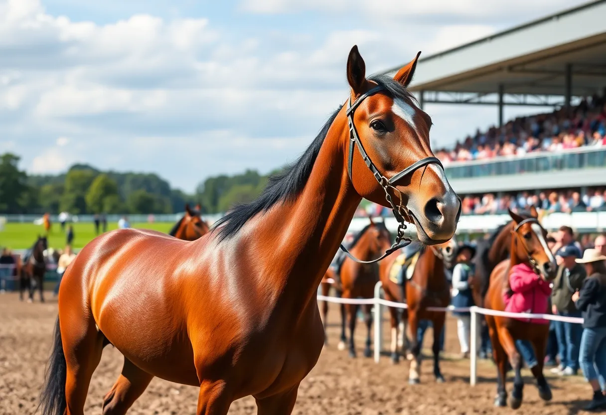 Competitors at the 2026 Thoroughbred Makeover with retired racehorses