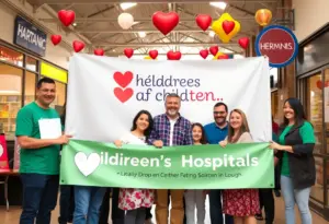 Community support and fundraising activities for children's hospitals by Valvoline.