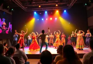 Dancers performing at the Visions in Motion dance concert in Lexington KY.