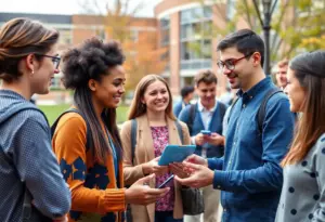 Students and faculty engaging with AI technology at the University of Kentucky
