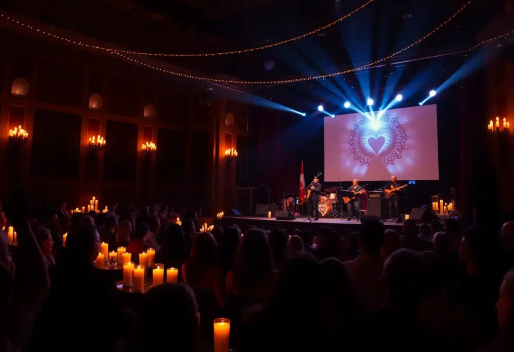 Candlelight concert showcasing live music and ambiance