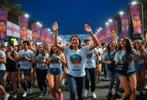 Students participating in DanceBlue charity marathon event