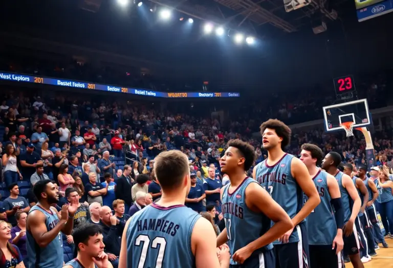 Kentucky Wildcats basketball players in action during the game against Tennessee
