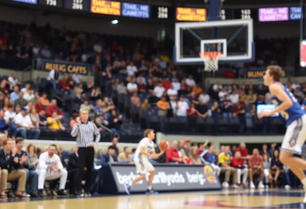 Kentucky Wildcats celebrating a close victory over Oklahoma