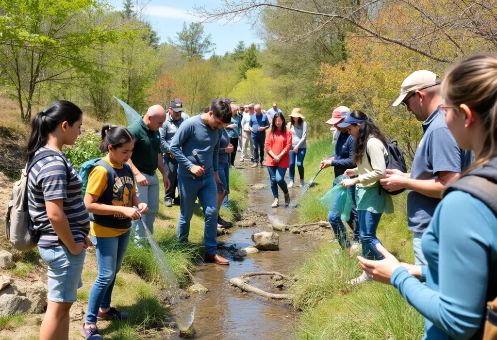 Community members participating in Water Week activities in Lexington.