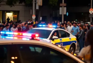 Police responding to an officer-involved shooting scene in Lexington.