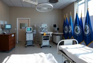 Hospital room symbolizing recovery and commitment to public service