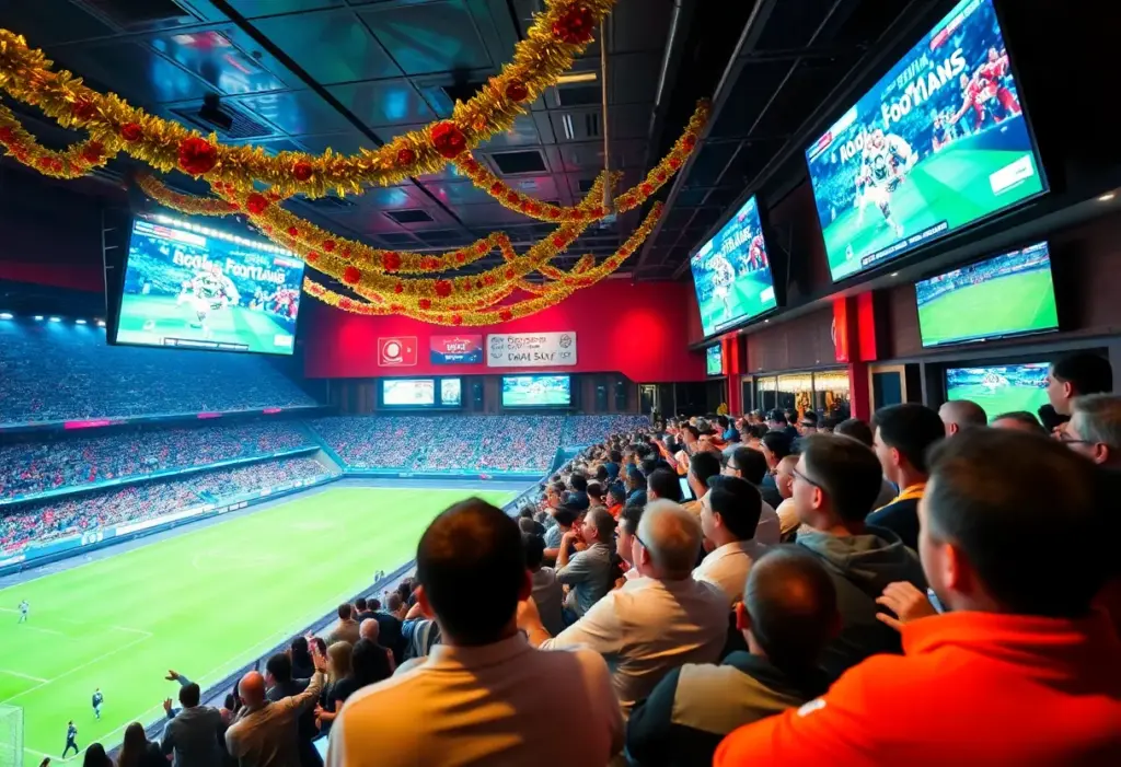 Fans enjoying the Super Bowl betting event at Red Mile Gaming and Racing in Lexington