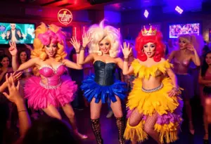 Performers at the Valentine's Day Drag Show in Lexington