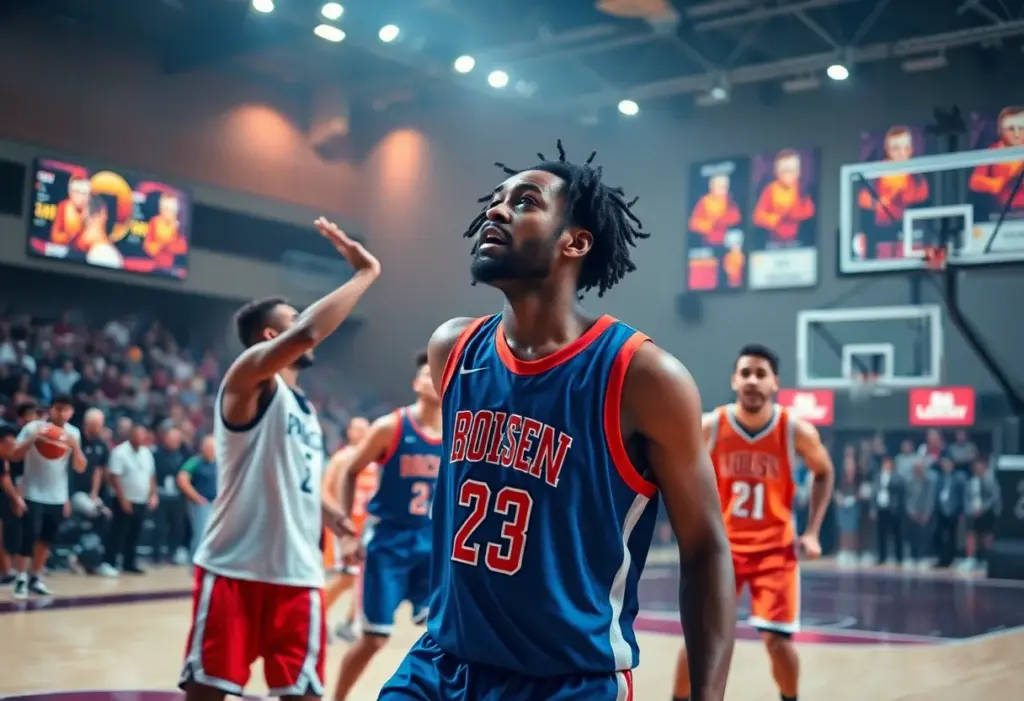 Vanderbilt Commodores team celebrating victory on the basketball court