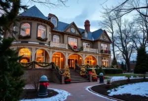 Waveland State Historic Site decorated for the Holiday Tea event